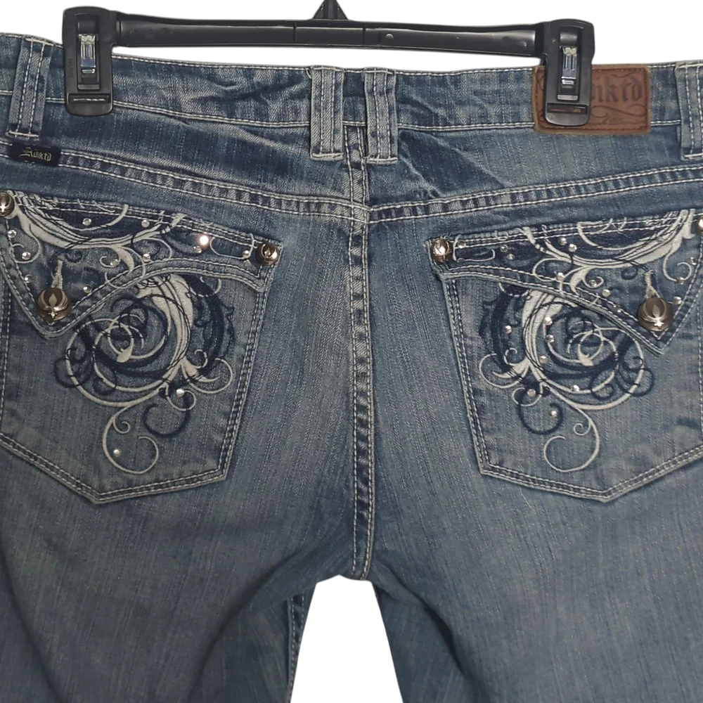 Adiktd Size 10 Embellished Bootcut Jeans Coastal Cowgirl Festival Elevated Basic